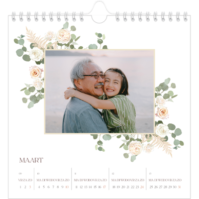 Jaarkalenders vierkant — Bohemian [Maart]