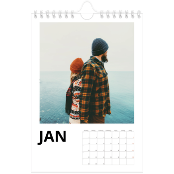 Fotokalender A5 — Witte randen