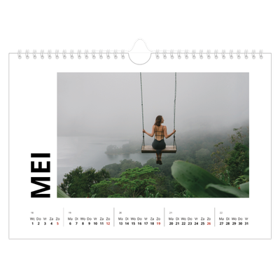 Fotokalender A4 — Witte randen [omslag]