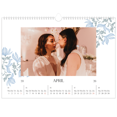 Fotokalender A3 — Elegant bloemig [April]