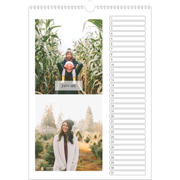 Fotokalender A3 — Klassieke kalender