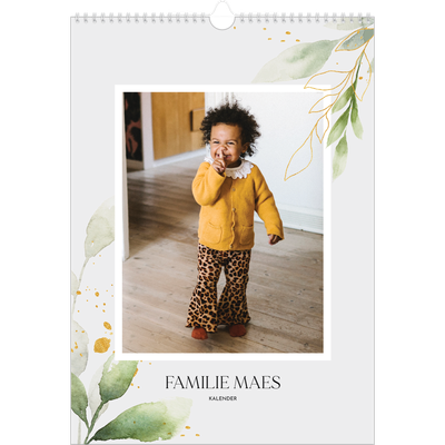 A3 Jaarkalender — Bloemen splash [omslag]