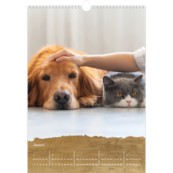 Fotokalender A3 — Bladgoud randjes