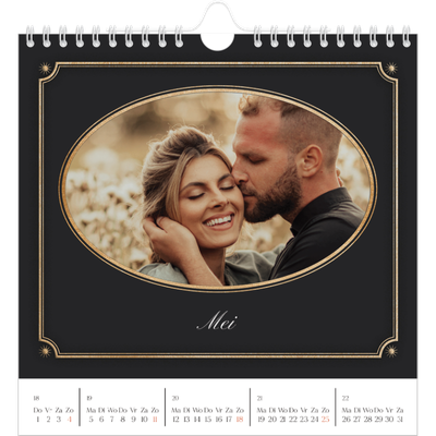 Jaarkalenders vierkant — Klassiek vintage [omslag]