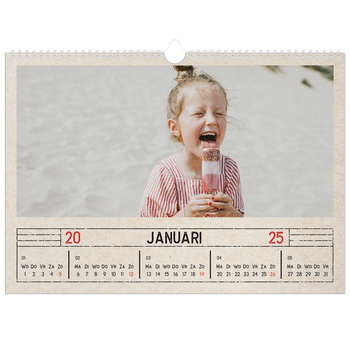 Fotokalender A3 — Stempel effect