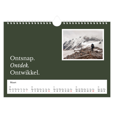 Fotokalender A4 — Redactionele Aarde [Maart]