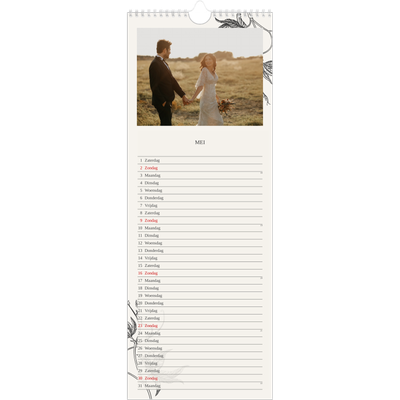 Smalle kalender  — Inkt & klimop [Mei]