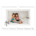 Fotokalender A4 — Transparante kaders [April]
