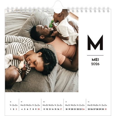 Jaarkalenders vierkant — Schijnwerper effect [omslag]