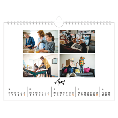 Fotokalender A4 — Dit ben ik [April]