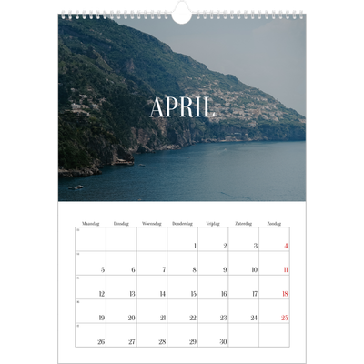 A3 Jaarkalender — Eindeloze ontsnapping [April]