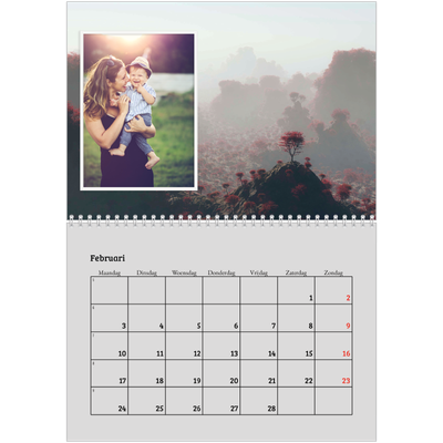Fotokalender A4 Dubbel (30 x 40 cm) — Vier jaargetijden [Februari]