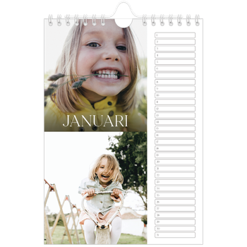 Fotokalender A5 — Twaalf grote maanden