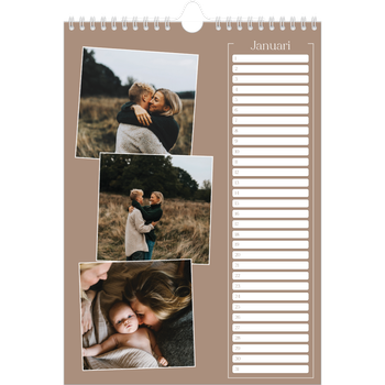 Fotokalender A4 — Gemaakte herinneringen