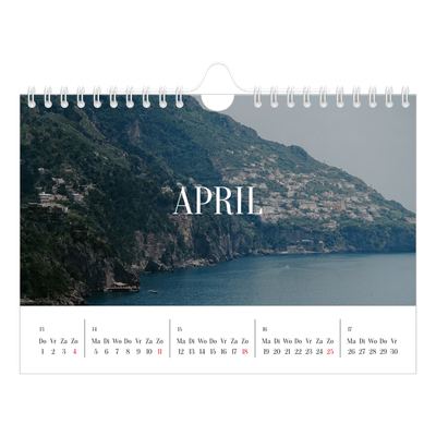 Fotokalender A5 — Eindeloze ontsnapping [April]
