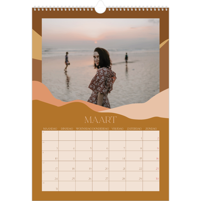 A3 Jaarkalender — Neutrale bergen [Maart]