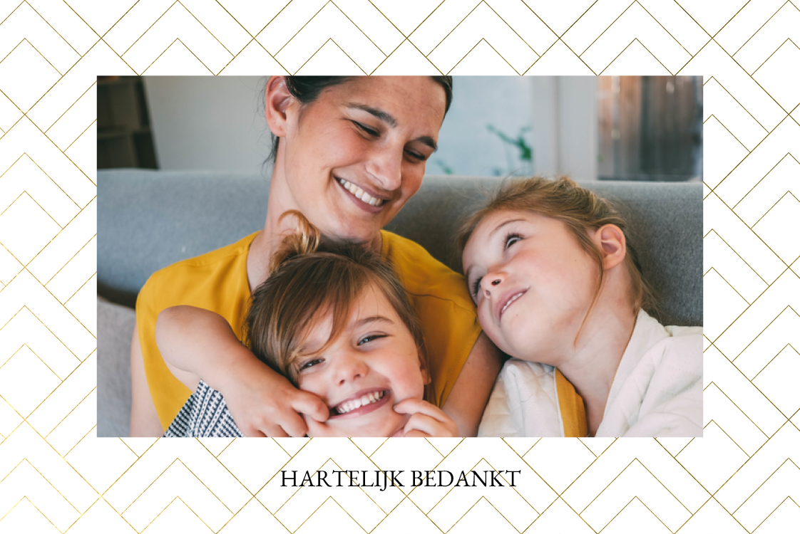 Bedankkaarten — Geometrische achtergrond