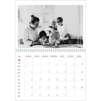 Fotokalender A4 Dubbel — Rode highlights