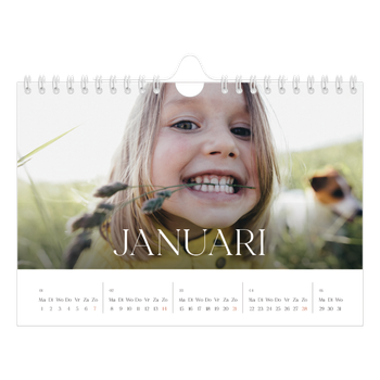 Fotokalender A5 — Twaalf grote maanden