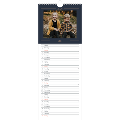 Smalle kalender  — Pruisisch blauw [omslag]