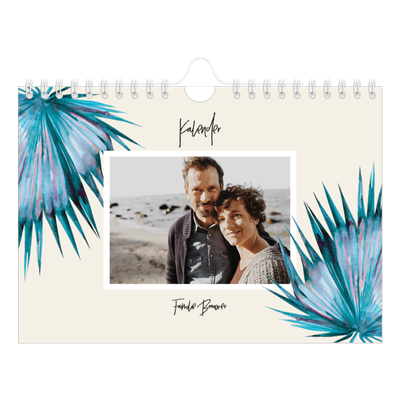 Fotokalender A5 — Geverfde bloemen [omslag]