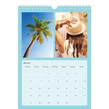 Fotokalender A4 — Fel gekleurde kaders