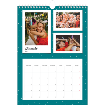 Fotokalender A4 — Snapshots in felle kleuren