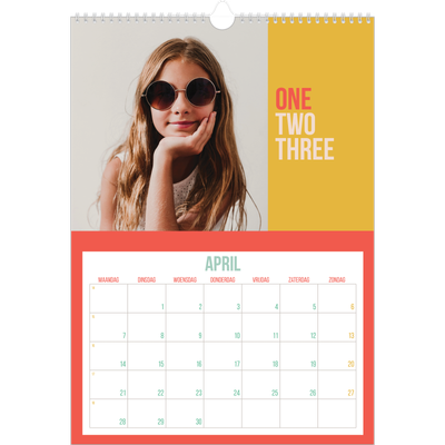 A3 Jaarkalender — Oogverblindend mooi [April]