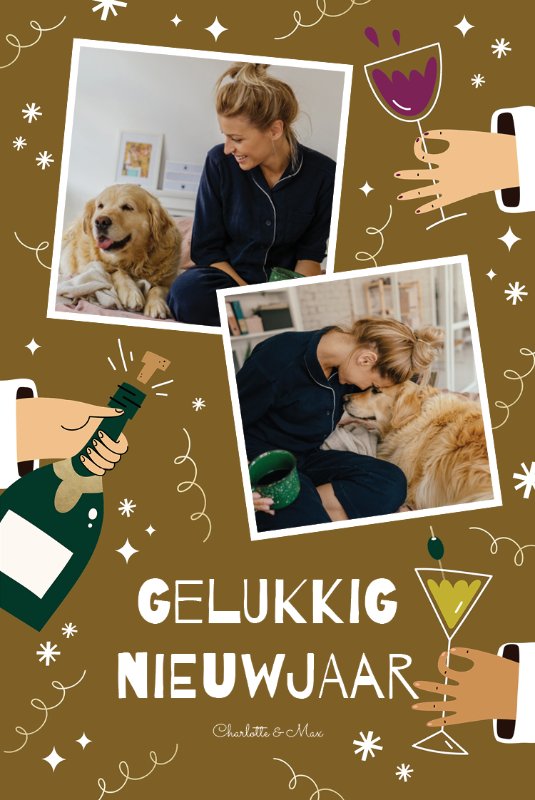 Fotokaarten — Nieuwjaarsdrankje