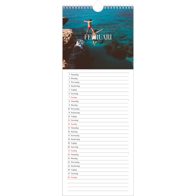 Smalle kalender  — Eindeloze ontsnapping [Februari]