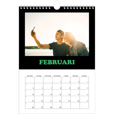 Fotokalender A4 (20 x 30 cm) — Vrolijke letters [Februari]