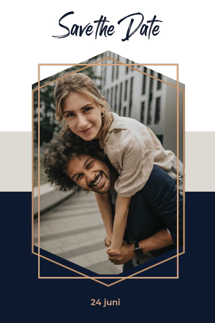 Save the date — Zwart lint