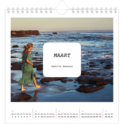 Jaarkalenders vierkant — Het volledige verhaal [Maart]