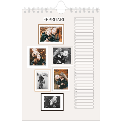 Fotokalender A5 — Fotowand gallerij [Februari]