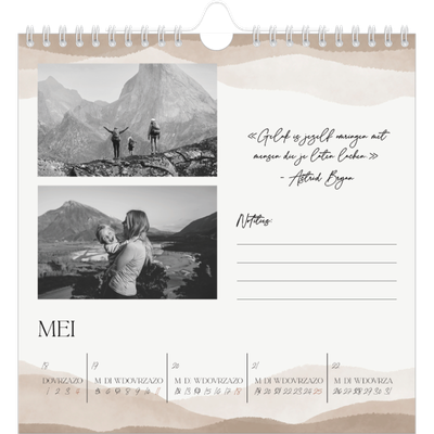 Jaarkalenders vierkant — Welzijn quotes [omslag]