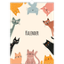 A3 Jaarkalender — Kattenpoten en krabbels [omslag]
