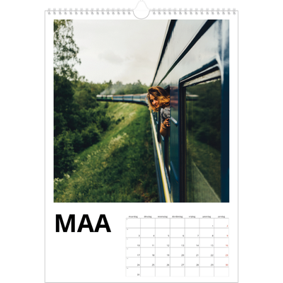 A3 Jaarkalender — Witte randen [Maart]