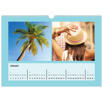 Fotokalender A3 — Fel gekleurde kaders