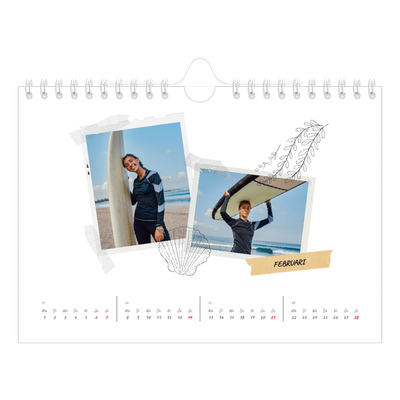 Fotokalender A5 — Plakboek flair [Februari]