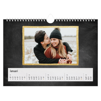 Fotokalender A4 — Foto in glitterrand