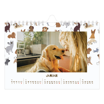 Fotokalender A5 — Speelse puppy