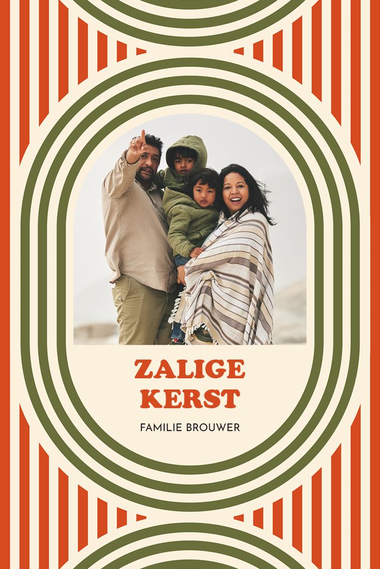 Fotokaarten — Retro kerstraam