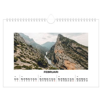 Fotokalender A4 — Eenvoudige foto [Februari]