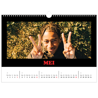 Fotokalender A5 — Vrolijke letters [omslag]