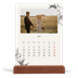 Bureaukalender met houten standaard  — Inkt & klimop [omslag]