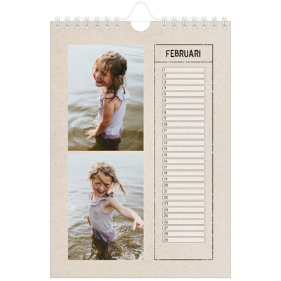 Fotokalender A5 — Stempel effect [Februari]