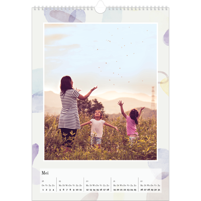 A3 Jaarkalender — Aquarel vlekkenpatroon [omslag]