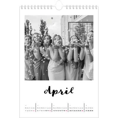 Fotokalender A4 (20 x 30 cm) — Handgeschreven letters [April]