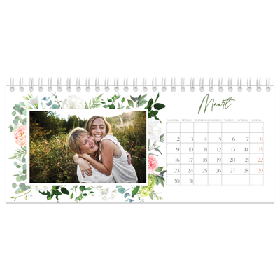 Bureaukalenders — Klassieke bloemen [Maart]