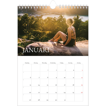 Fotokalender A4 — Schreefletters